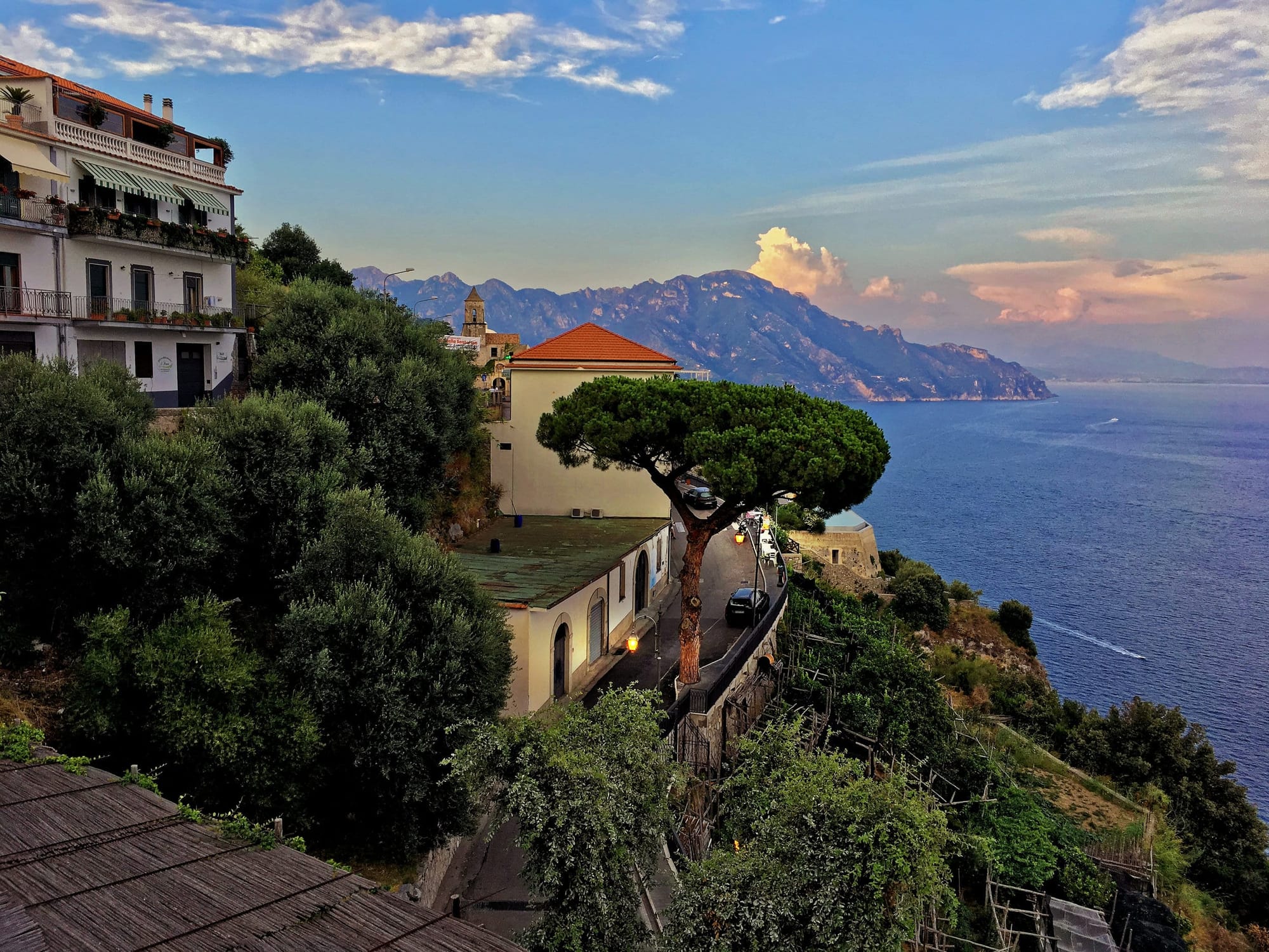 Закат на Conca de Marini