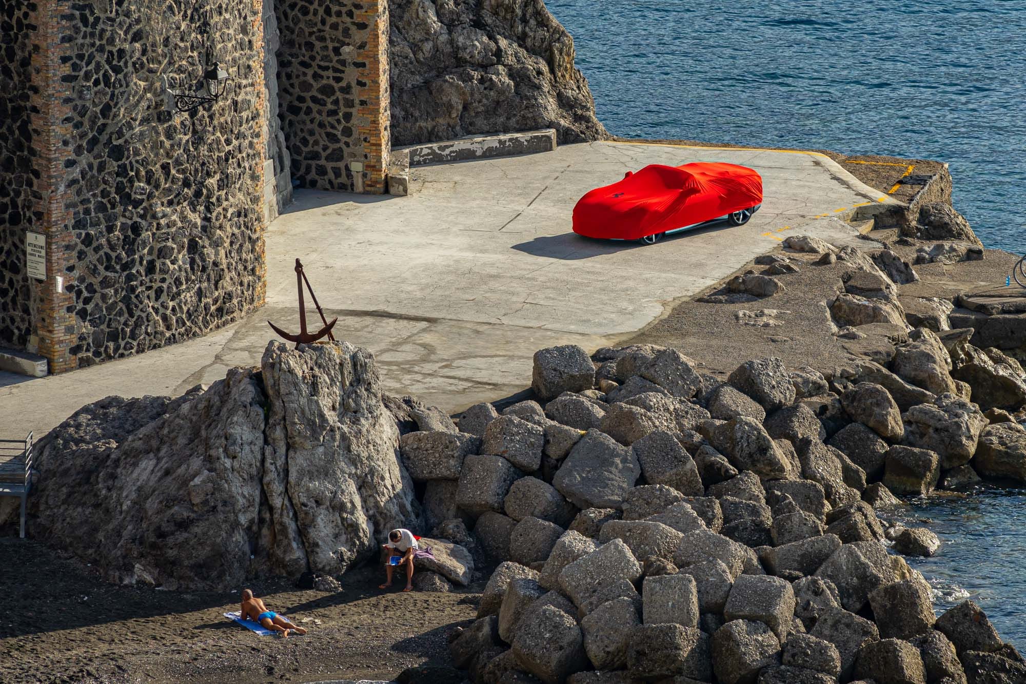 Осеннее утро в Амальфи и съемки рекламы Феррари